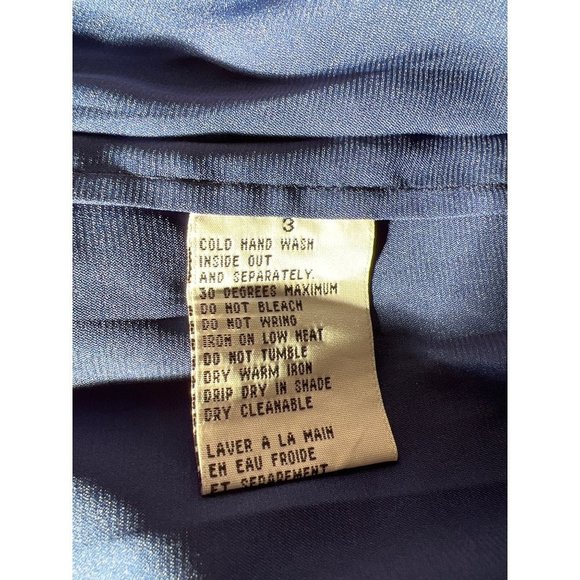 ebene by p assouline Navy Sequin Blouse -- Large - Picture 9 of 10